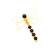 Lola Bijoux Black Onix Dragonfly Brooch